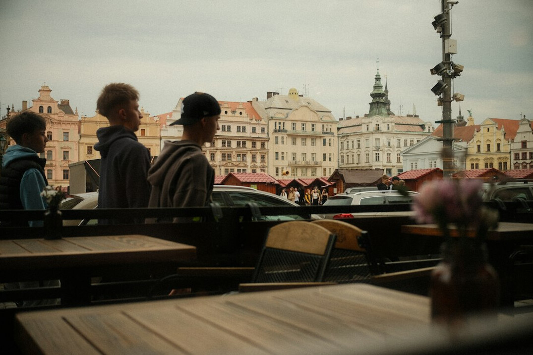 city street view from cafe